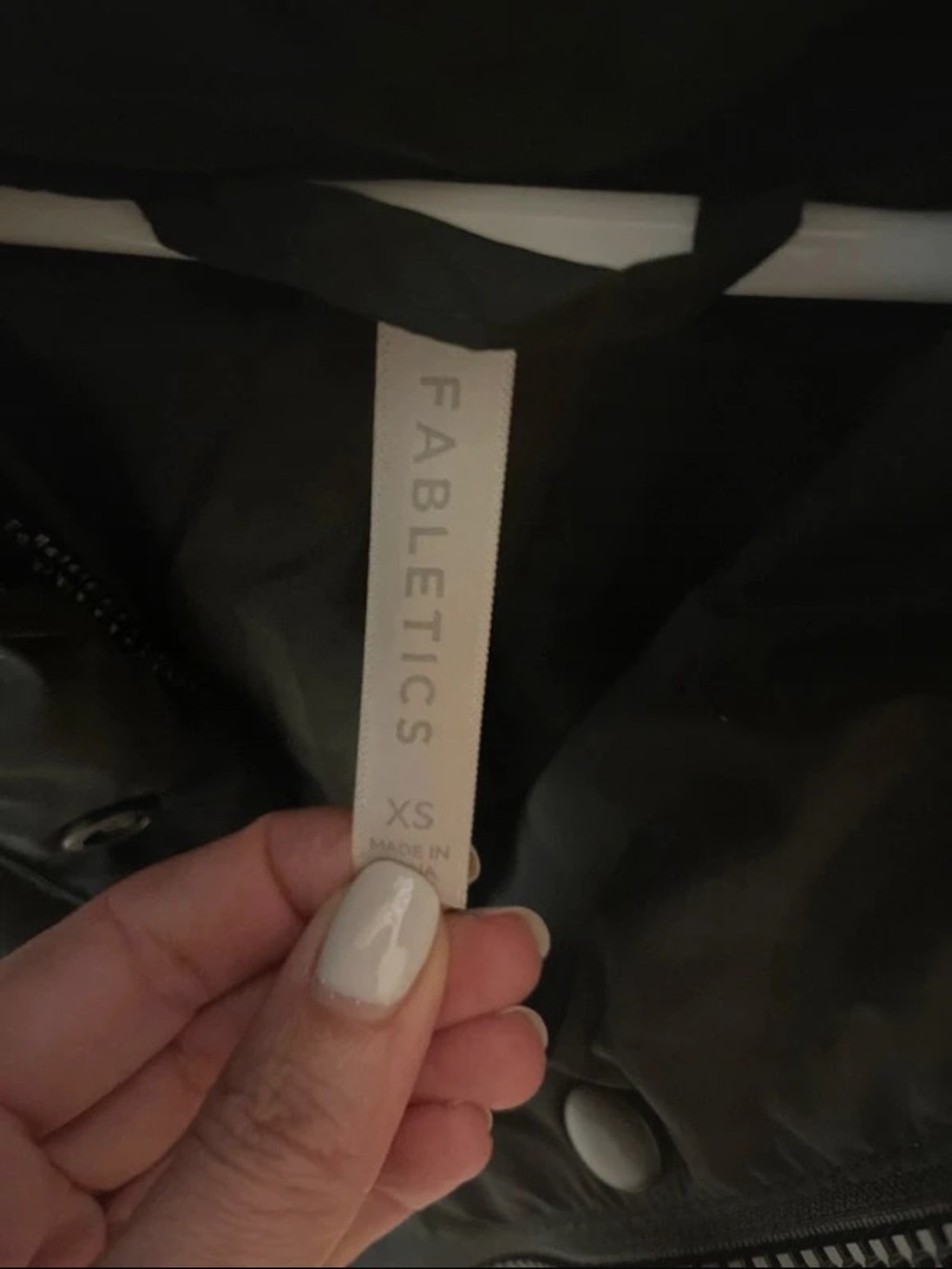 Fabletics Women's Black Long Puffer Coat with Hood - Picture 2 of 4